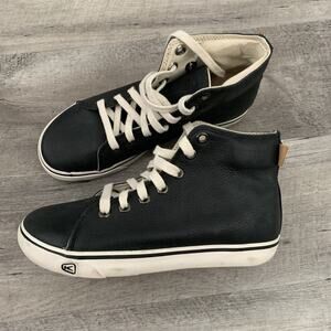 Keen Timmons Black Pebbled Leather High Top Shoes Sneakers Casual Mens Size 9